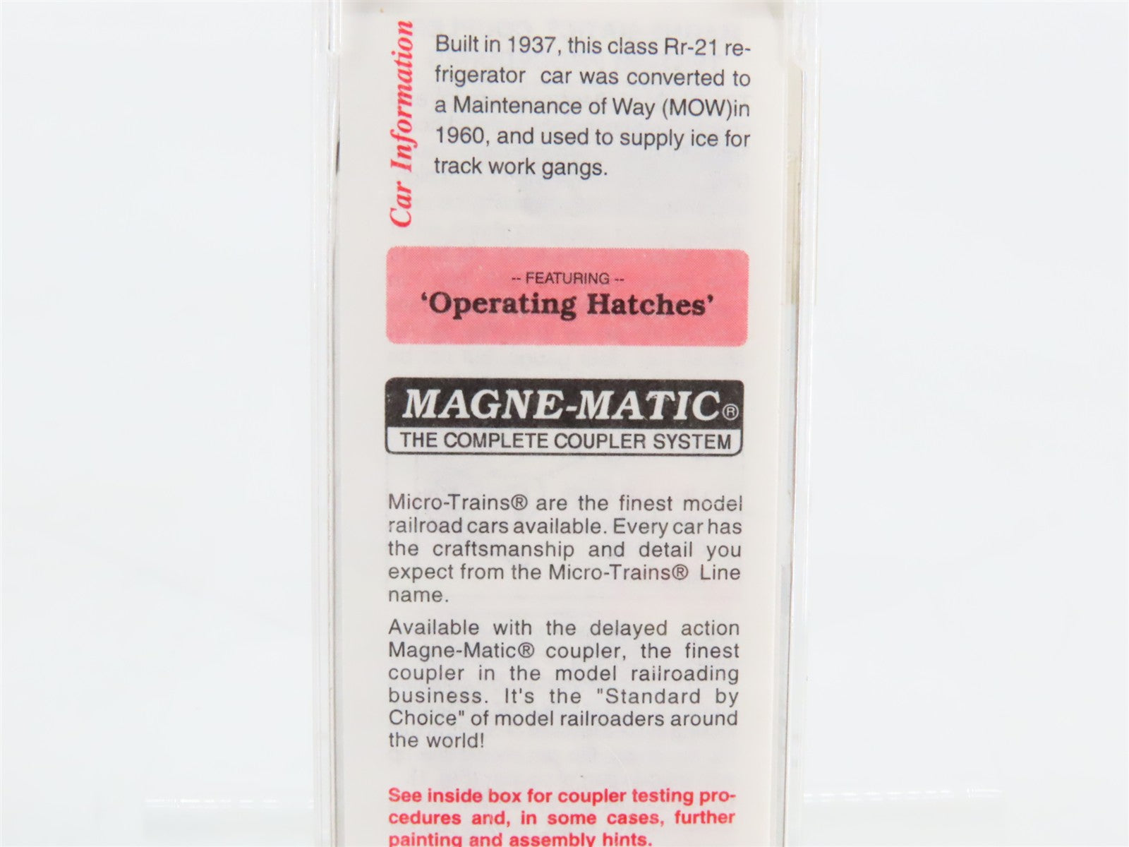 N Scale Micro-Trains MTL 59030 ATSF Santa Fe 40' Reefer 188457 RTR