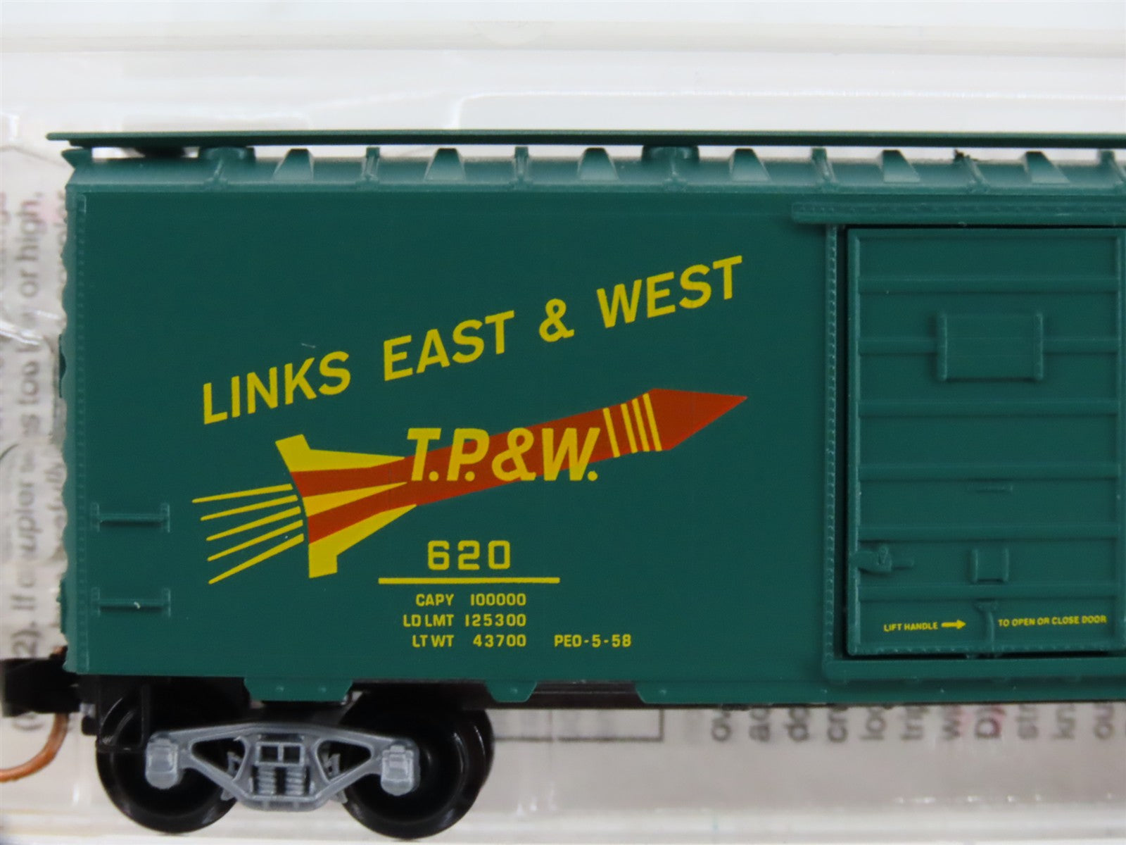 N Scale Micro-Trains MTL 20120 Toledo, Peoria & Western 40' Standard Box Car RTR