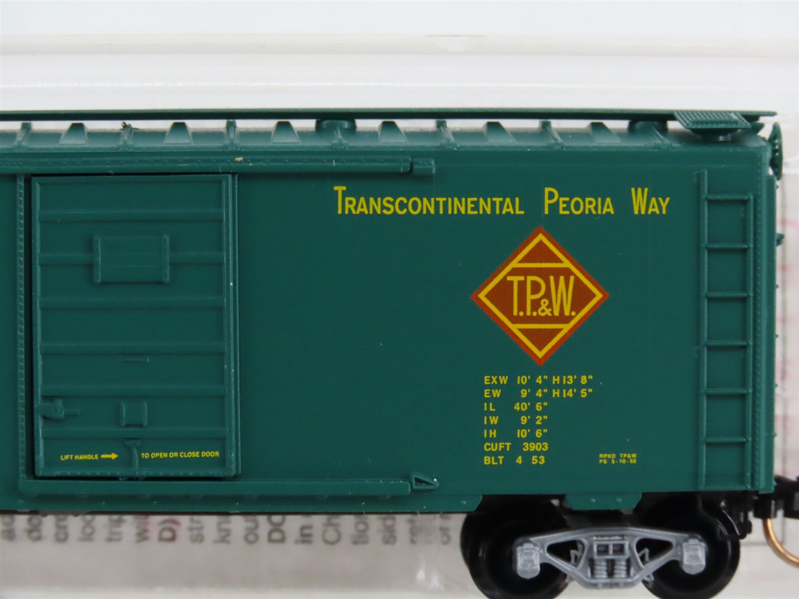 N Scale Micro-Trains MTL 20120 Toledo, Peoria & Western 40' Standard Box Car RTR