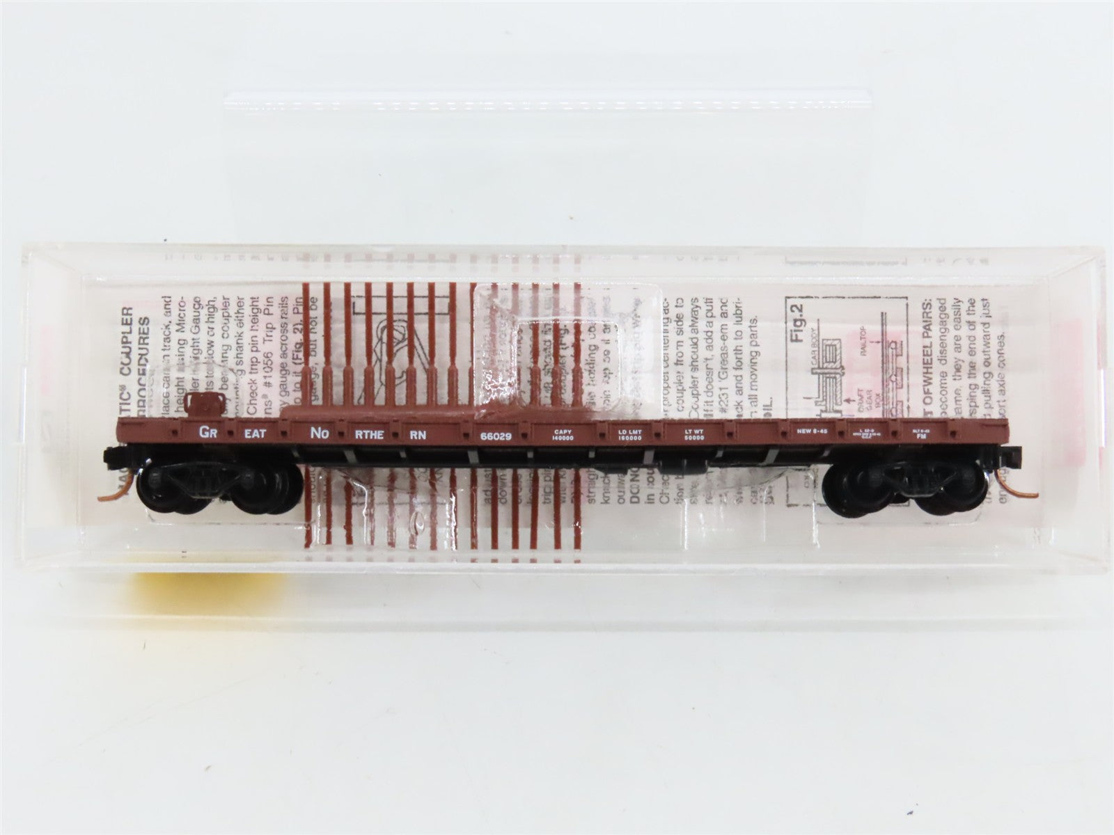N Scale Micro-Trains MTL 44010 GN Great Northern 50' Flat Car 66029 RTR