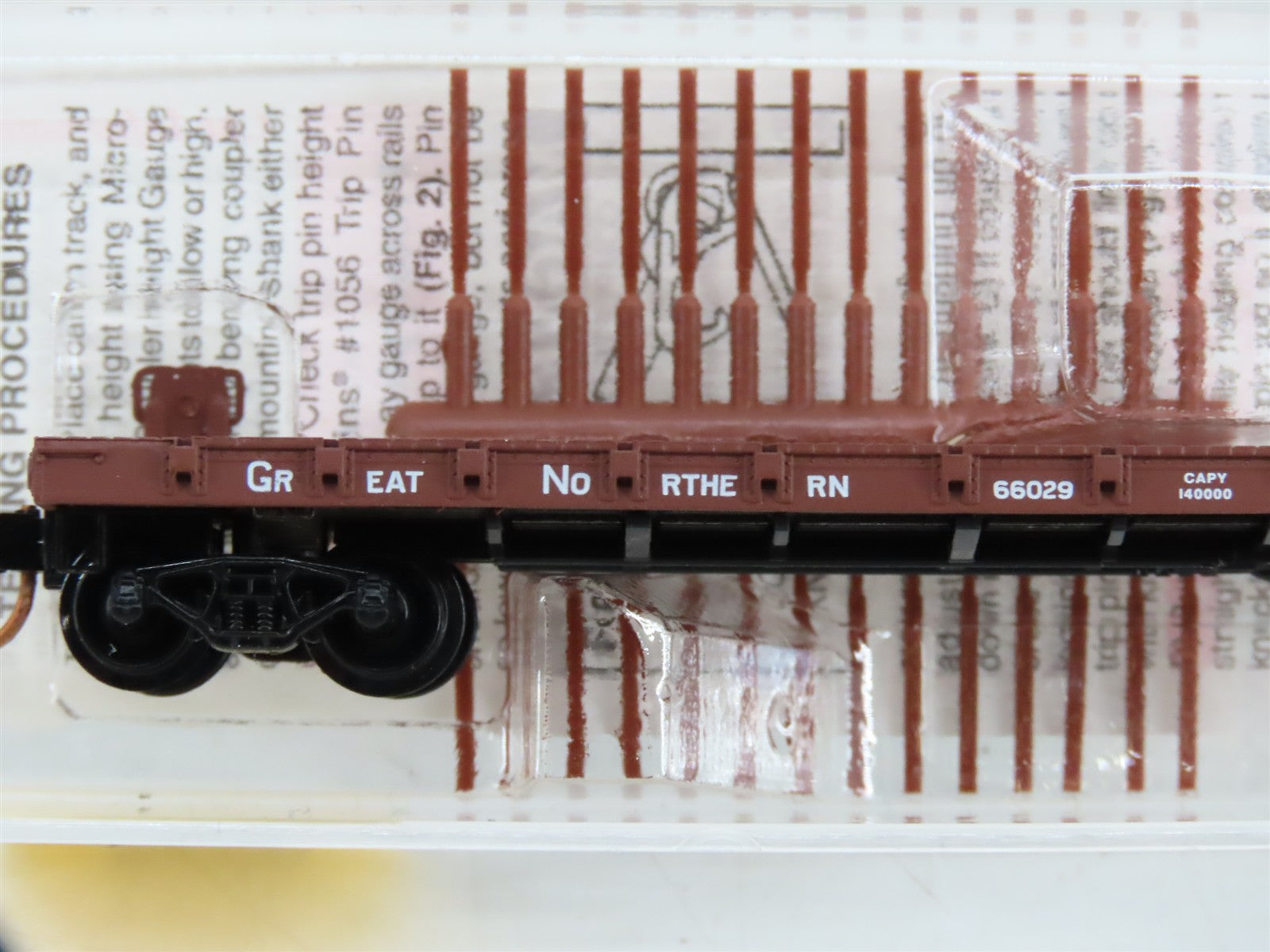 N Scale Micro-Trains MTL 44010 GN Great Northern 50' Flat Car 66029 RTR
