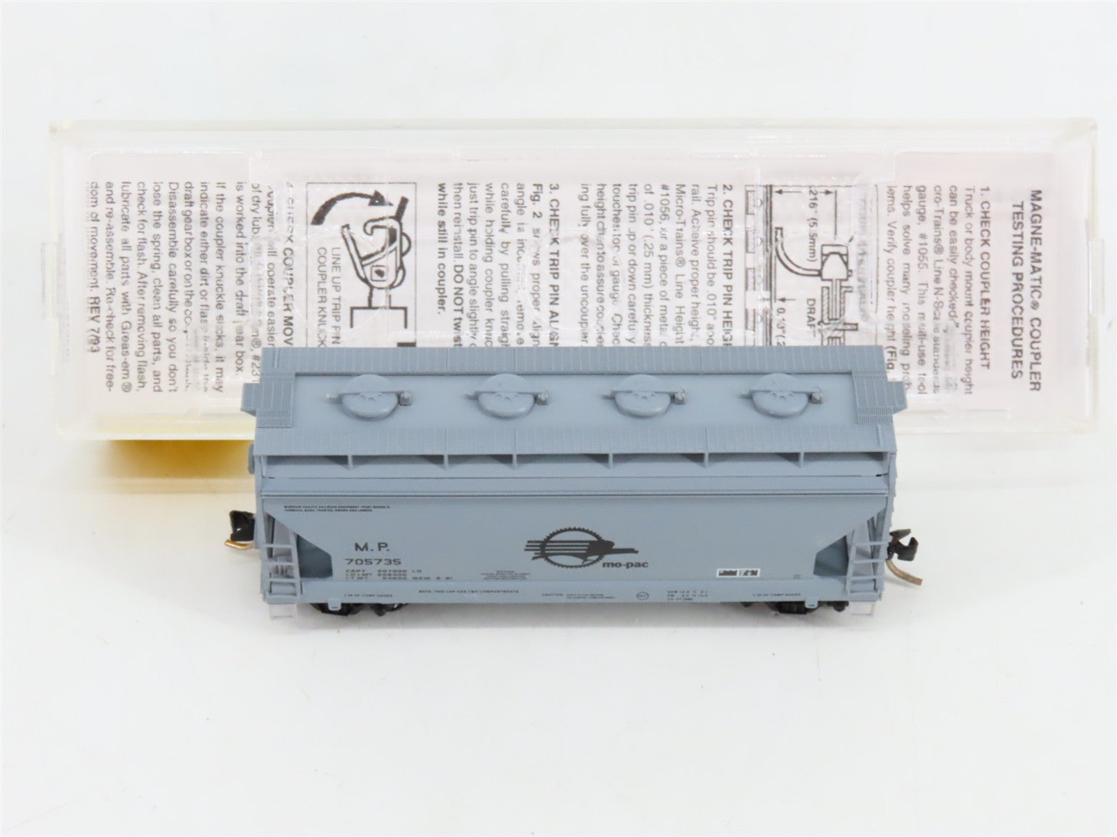 N Scale Micro-Trains MTL 92030 Missouri Pacific 2-Bay ACF Centerflow Hopper RTR