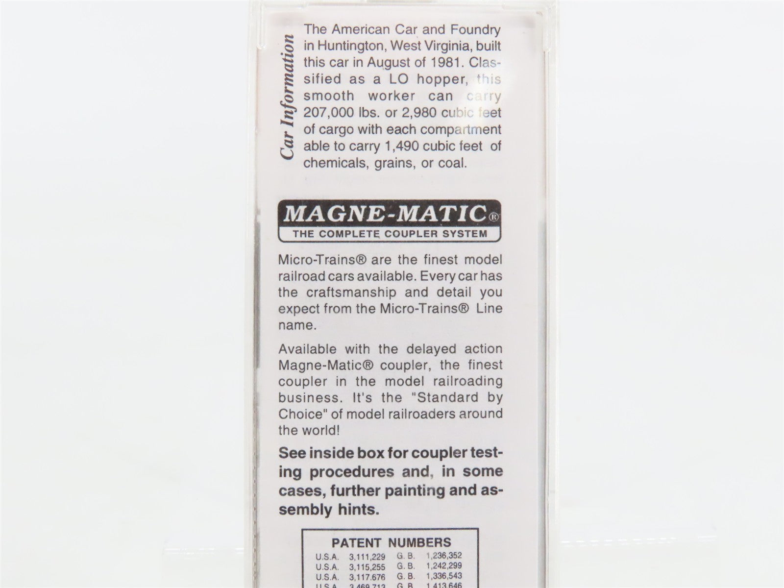 N Scale Micro-Trains MTL 92030 Missouri Pacific 2-Bay ACF Centerflow Hopper RTR