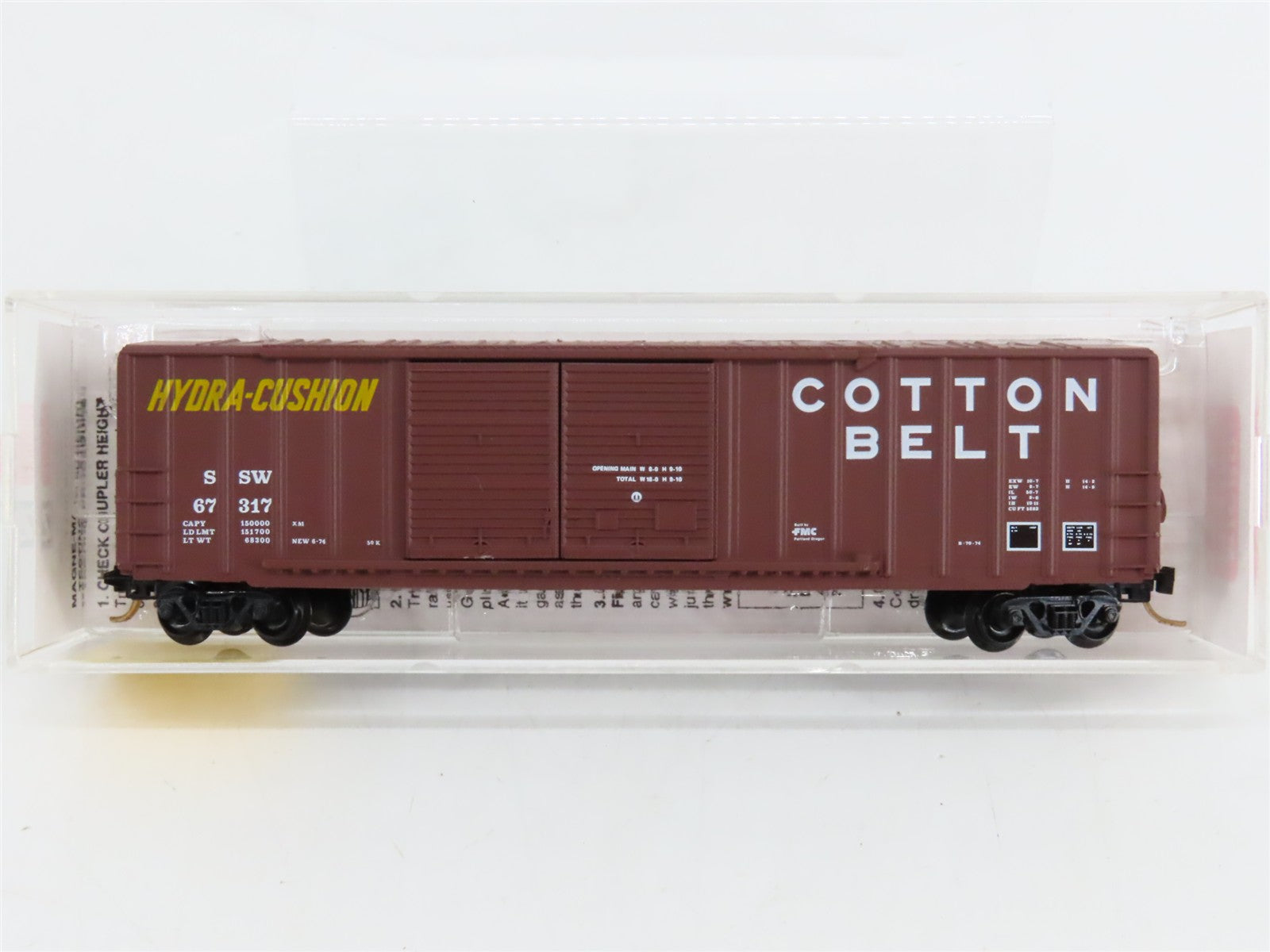 N Scale Micro-Trains MTL 30060 SSW Cotton Belt 50' Box Car 67317 RTR