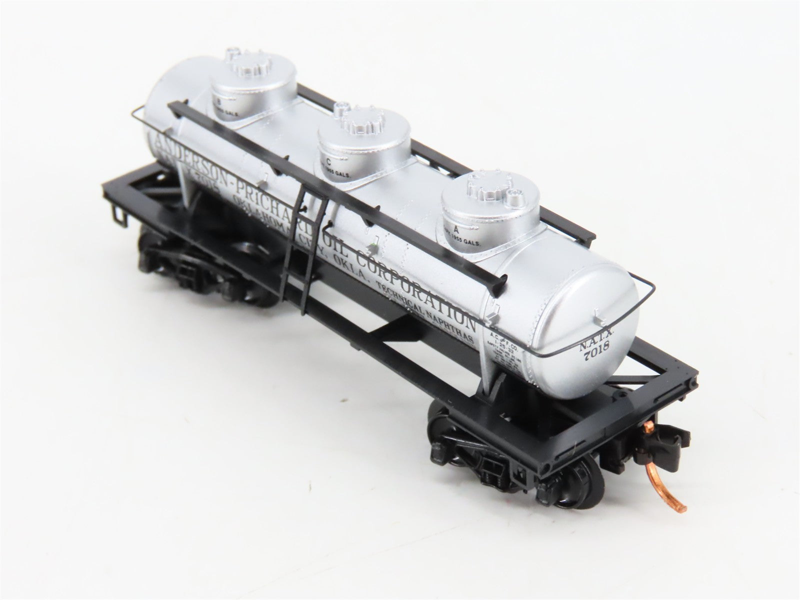 N Scale Micro-Trains MTL 06600020 NATX Anderson-Pritchard 3-Dome Tank Car 7018