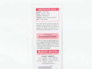 N Scale Micro-Trains MTL 06600020 NATX Anderson-Pritchard 3-Dome Tank Car 7018