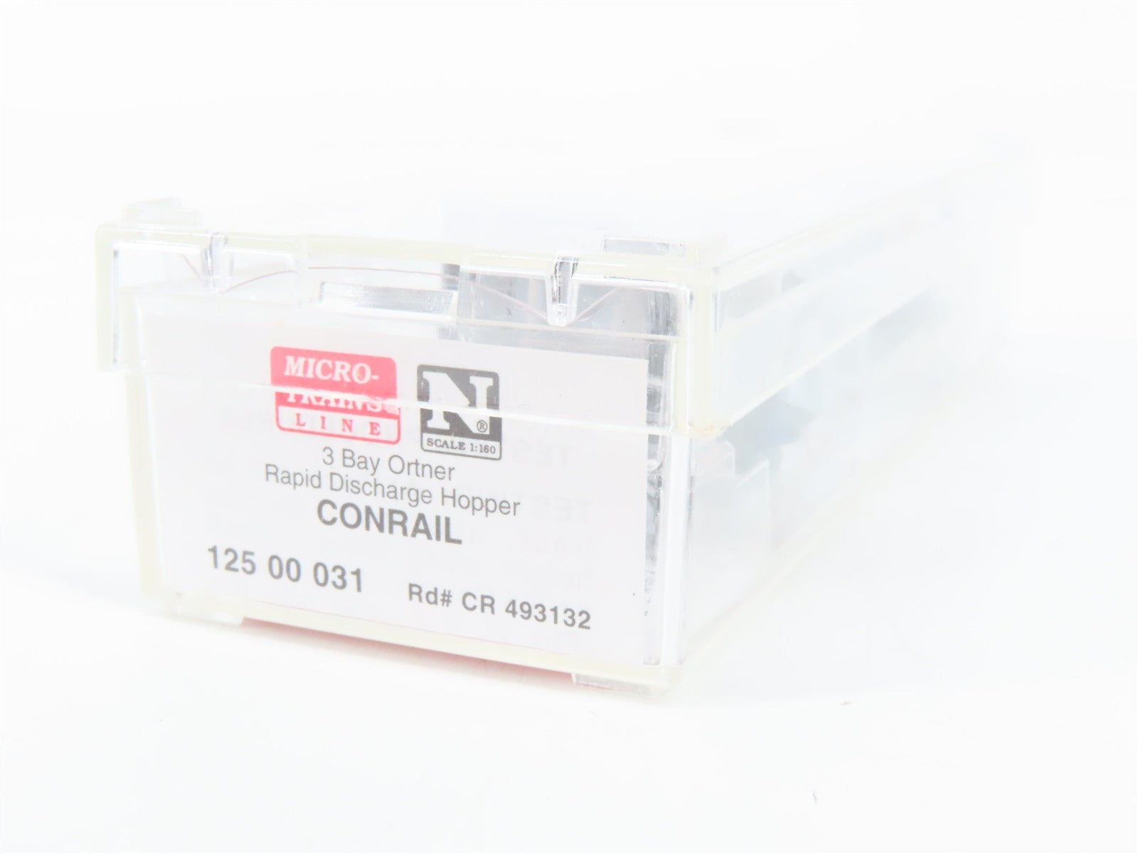 N Scale Micro-Trains MTL 12500031 CR Conrail 3-Bay Ortner Hopper 493132 RTR