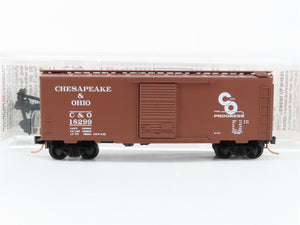 N Scale Micro-Trains MTL 20440 C&O Chesapeake & Ohio 40' Box Car 18299 RTR
