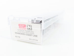 N Scale Micro-Trains MTL 45170 SCL Seaboard Coast Line 50' Flat Car 677176 RTR