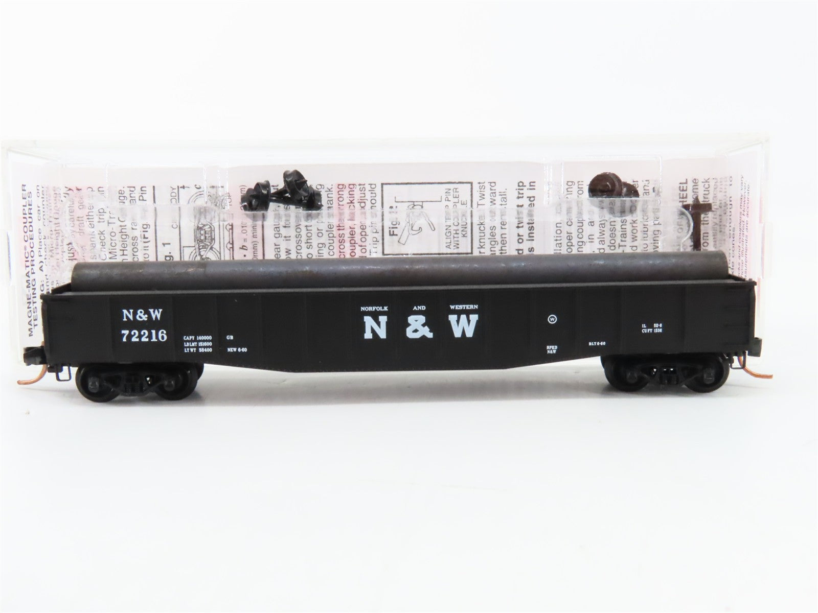 N Scale Micro-Trains MTL 04600190 N&W Norfolk & Western 50' Gondola 72216 RTR