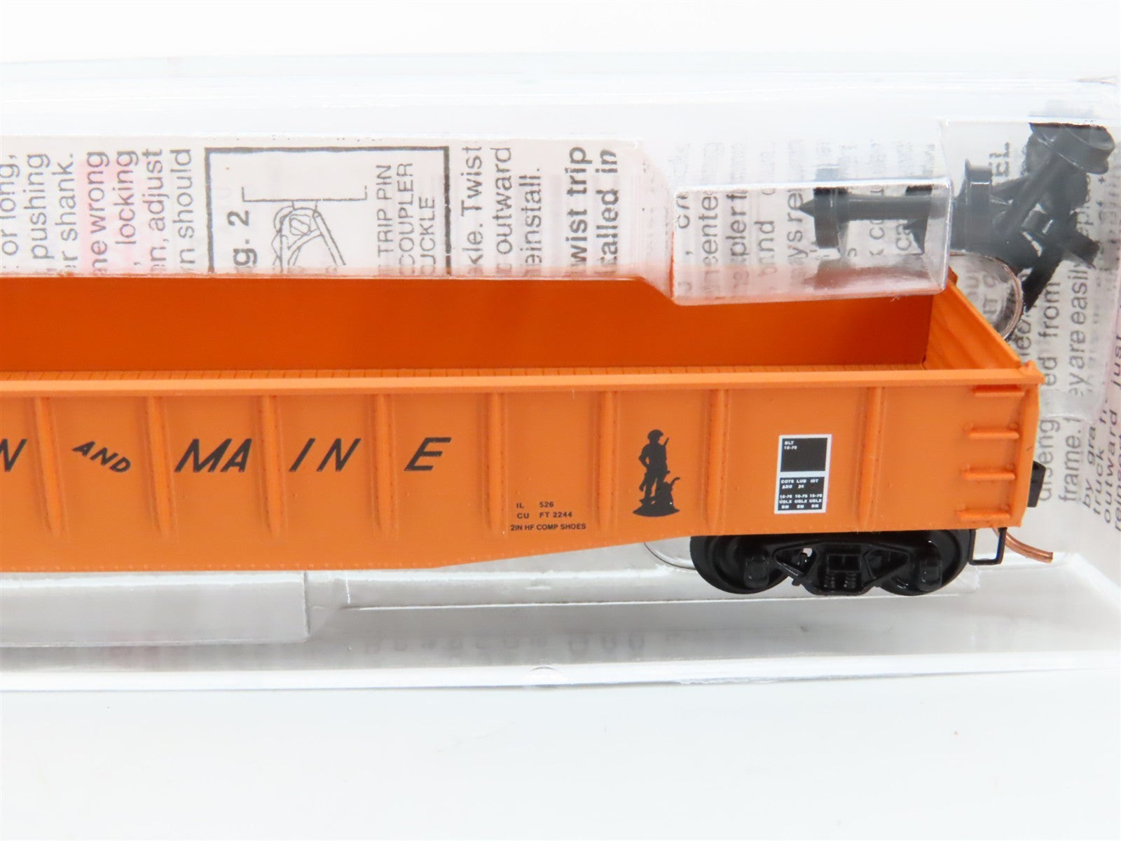 N Scale Micro-Trains MTL 46180 BM Boston & Maine 50' Gondola 9066 RTR