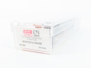 N Scale Micro-Trains MTL 46180 BM Boston & Maine 50' Gondola 9066 RTR