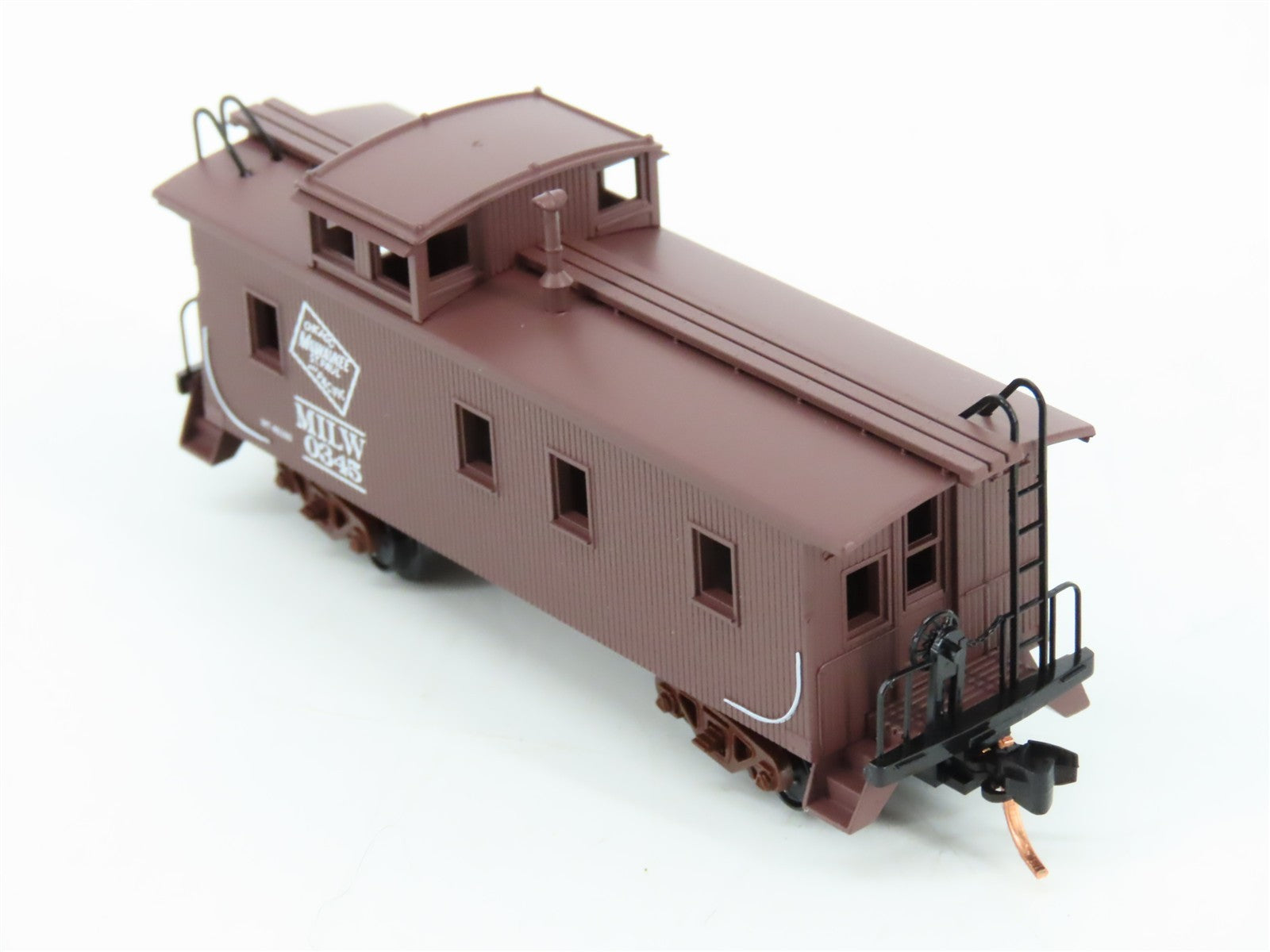 N Scale Micro-Trains MTL 51230 CMStP&P MILW Milwaukee Road 34' Caboose 0345 RTR