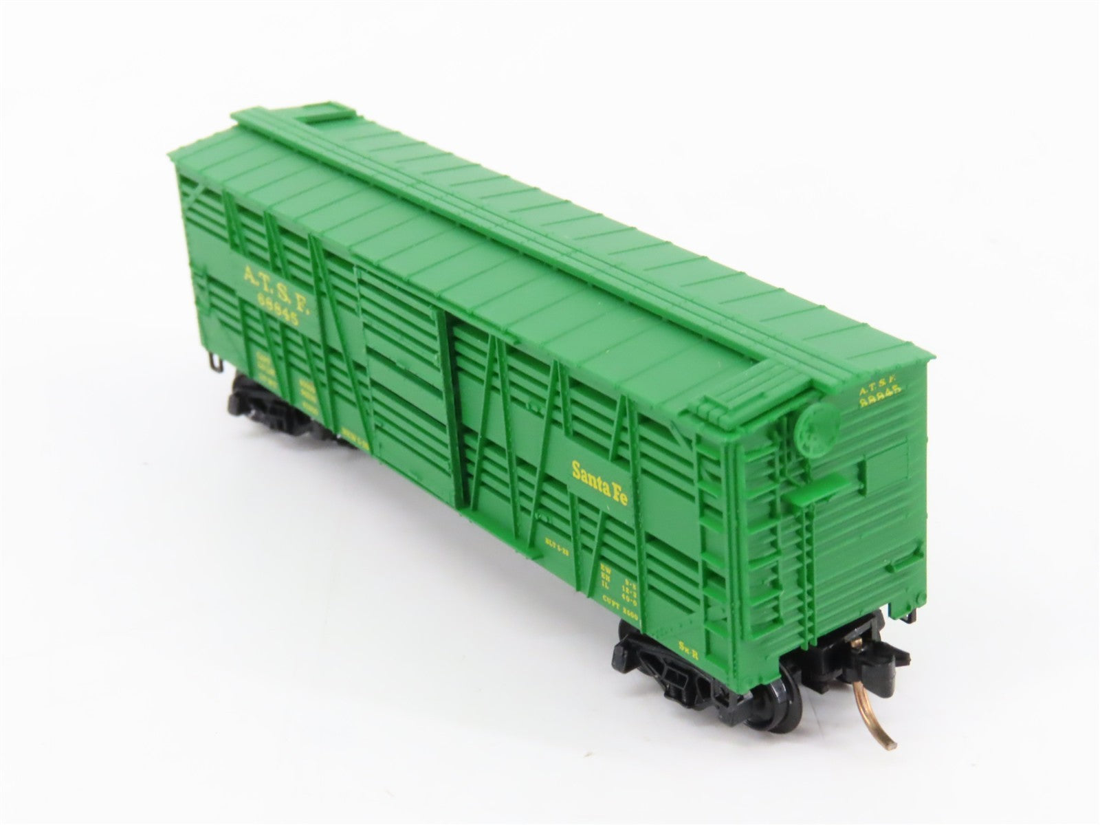 N Scale Micro-Trains MTL 35070 ATSF Santa Fe 40' Stock/Cattle Car 68845 RTR