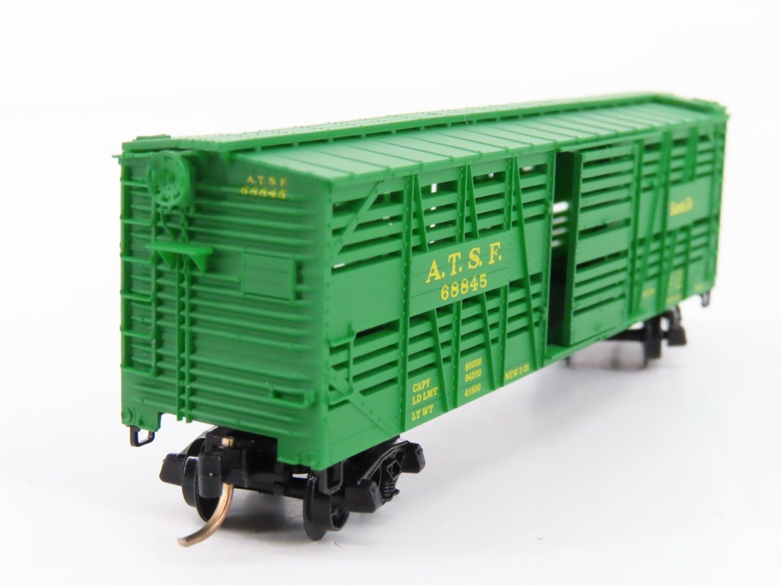 N Scale Micro-Trains MTL 35070 ATSF Santa Fe 40' Stock/Cattle Car 68845 RTR