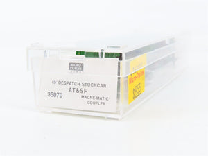 N Scale Micro-Trains MTL 35070 ATSF Santa Fe 40' Stock/Cattle Car 68845 RTR