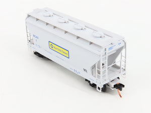 N Scale Micro-Trains MTL 92180 BCAX Blue Circle Cement 2-Bay Covered Hopper #7