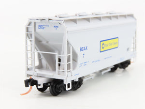N Scale Micro-Trains MTL 92180 BCAX Blue Circle Cement 2-Bay Covered Hopper #7