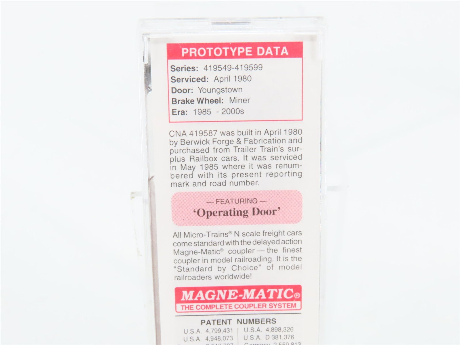N Scale Micro-Trains MTL 25650 CNA Canadian National 50' Box Car 419587 RTR