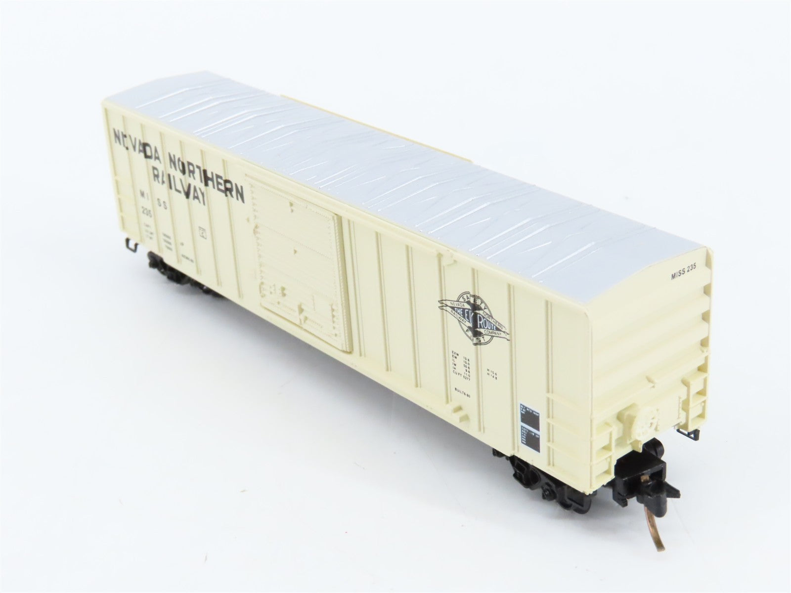 N Scale Micro-Trains MTL 25510 MISS Nevada Northern Ely Route 50' Boxcar 235 RTR