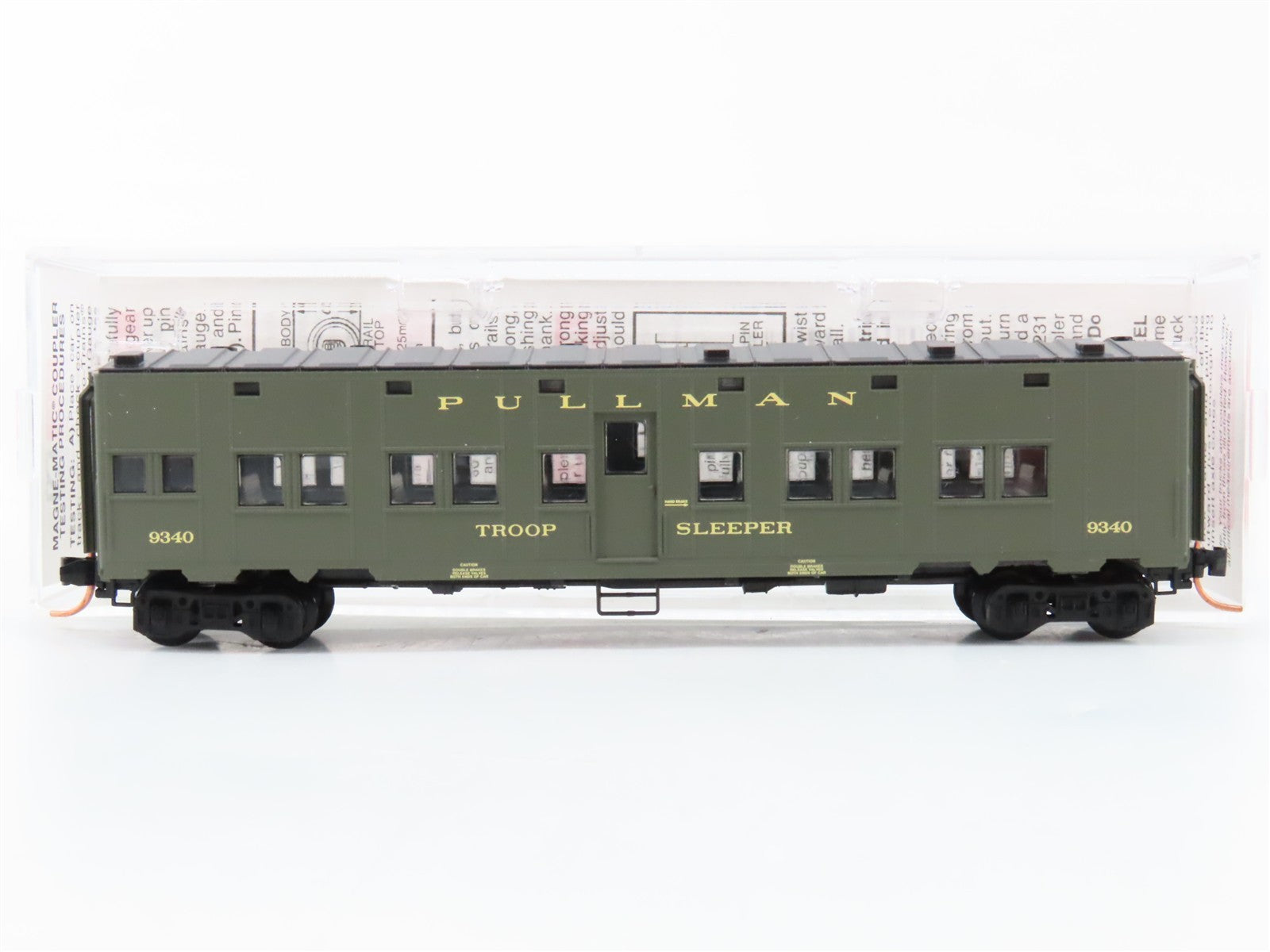 N Scale Micro-Trains MTL 116010.5 US Office Of Defense 50' Troop Sleeper 9340