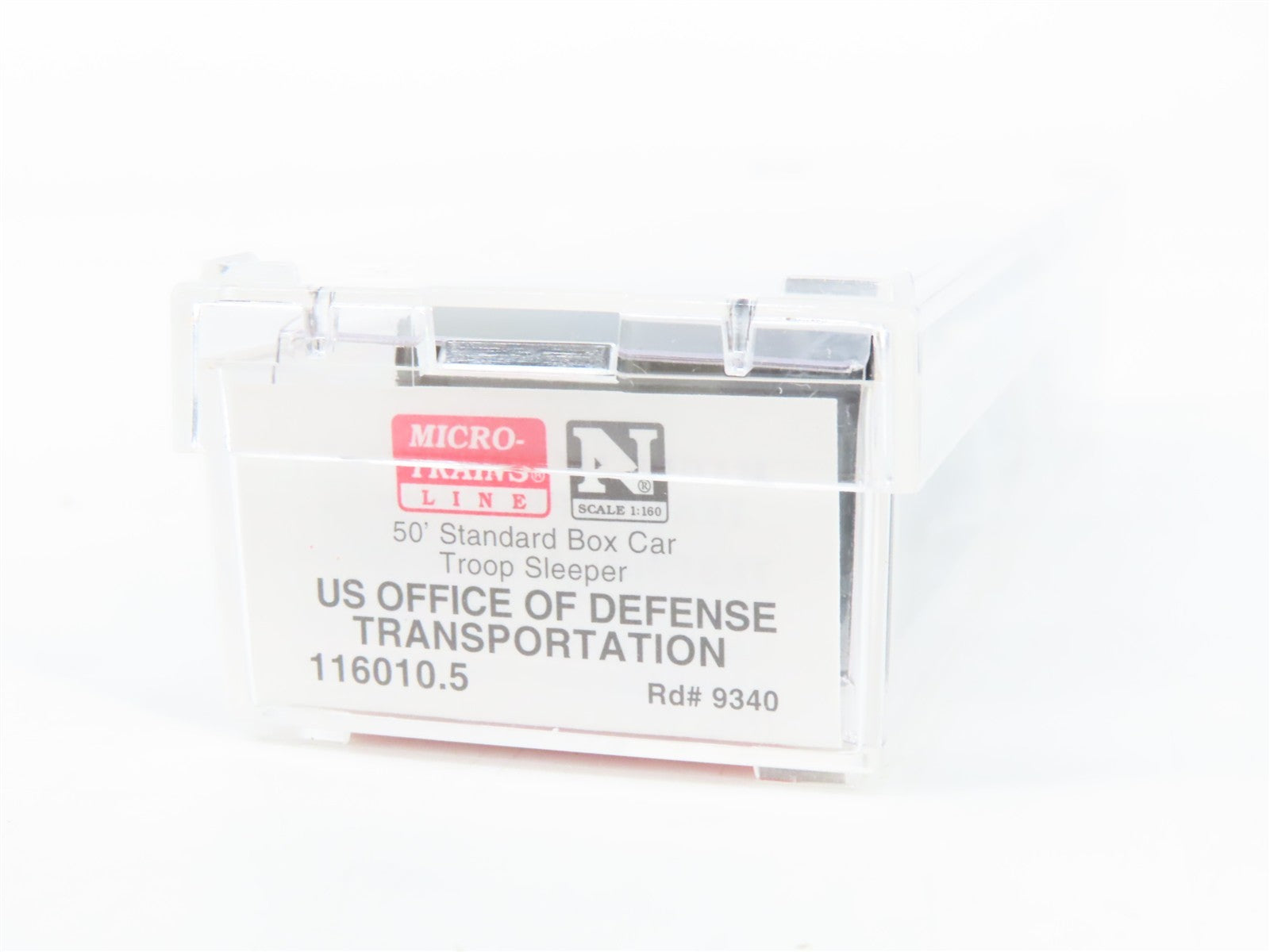 N Scale Micro-Trains MTL 116010.5 US Office Of Defense 50' Troop Sleeper 9340