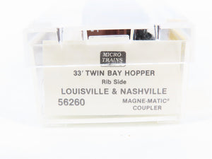 N Scale Micro-Trains MTL 55170 D&H Delaware & Hudson 33' 2-Bay Hopper 7217 RTR