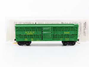 N Scale Micro-Trains MTL 35070 ATSF Santa Fe 40' Stock/Cattle Car 68845 RTR