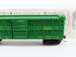 N Scale Micro-Trains MTL 35070 ATSF Santa Fe 40' Stock/Cattle Car 68845 RTR