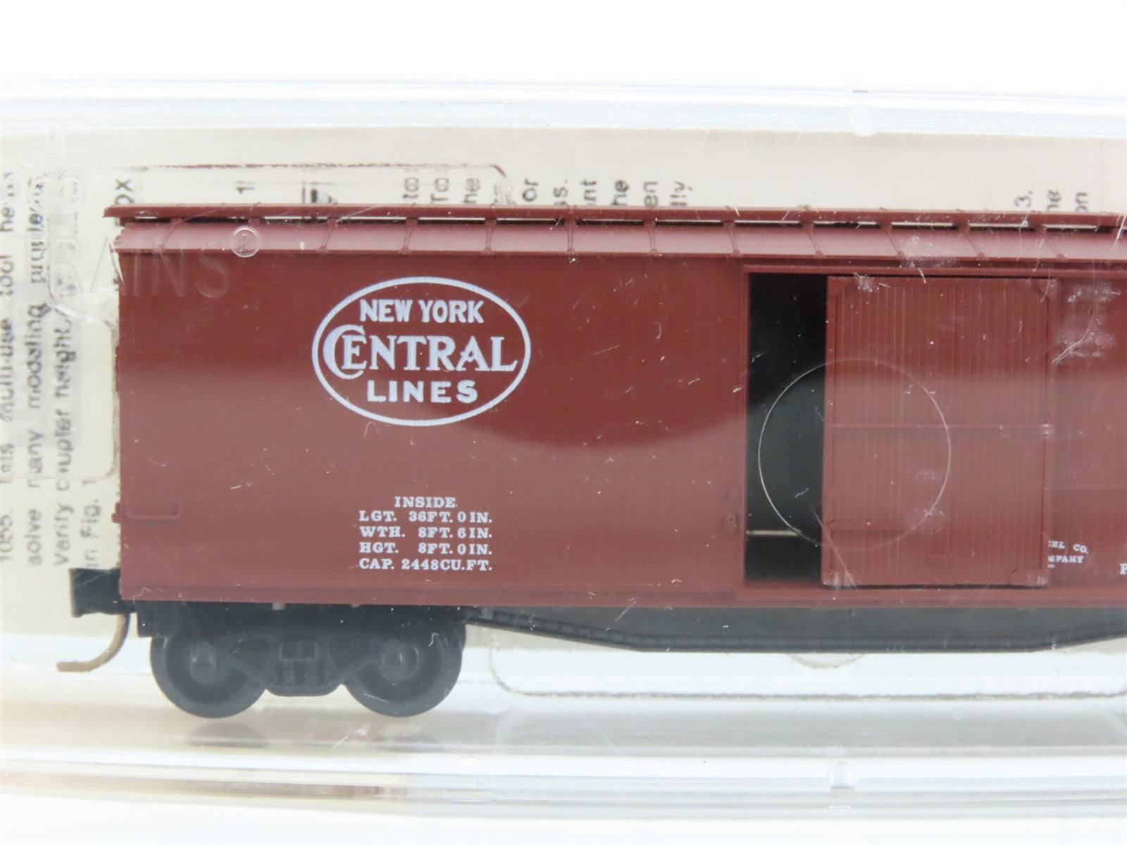 N Micro-Trains MTL 39110 NYC&HR New York Central Lines 40' Box Car 94283 RTR