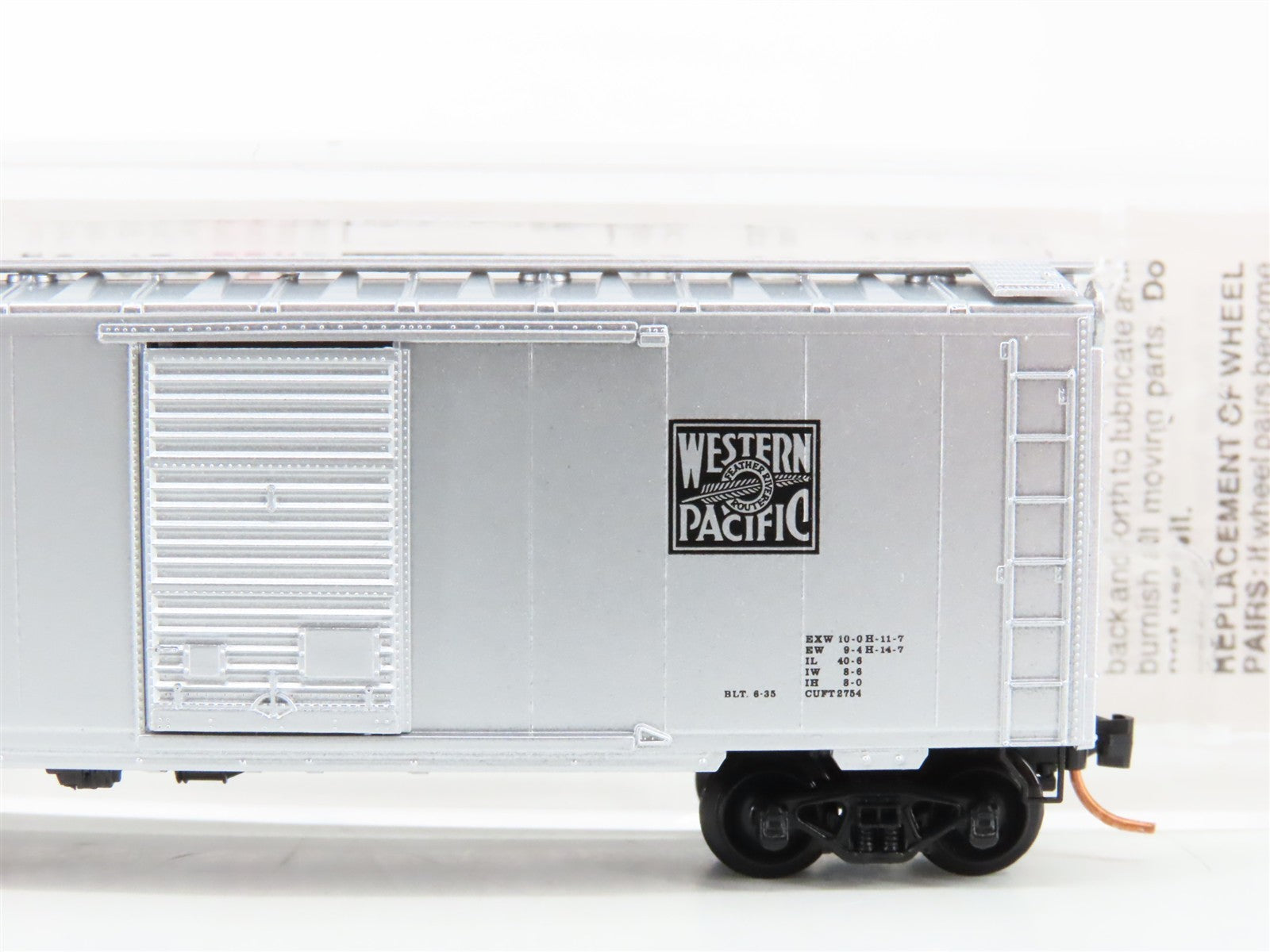 N Micro-Trains MTL 20076 WP Feather River Route Bulk Sugar 40' Box Car 15299