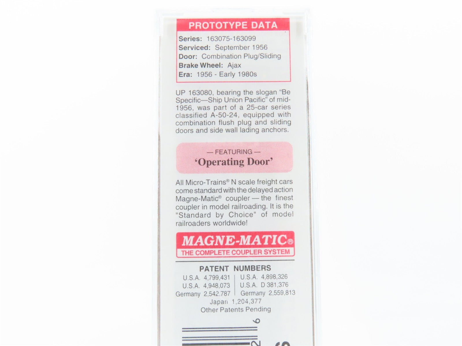 N Scale Micro-Trains MTL 33150 UP Union Pacific 50' Box Car 163080 RTR