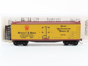 N Scale Micro-Trains MTL 49380 URTC Wescott & Winks 40' Reefer 10700 RTR
