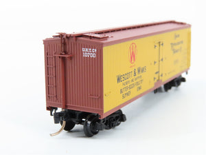 N Scale Micro-Trains MTL 49380 URTC Wescott & Winks 40' Reefer 10700 RTR
