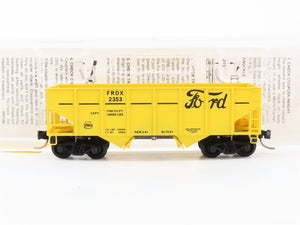 N Scale Micro-Trains MTL 56020 FRDX Ford 33' 2-Bay Rib Side Open Hopper 2353 RTR