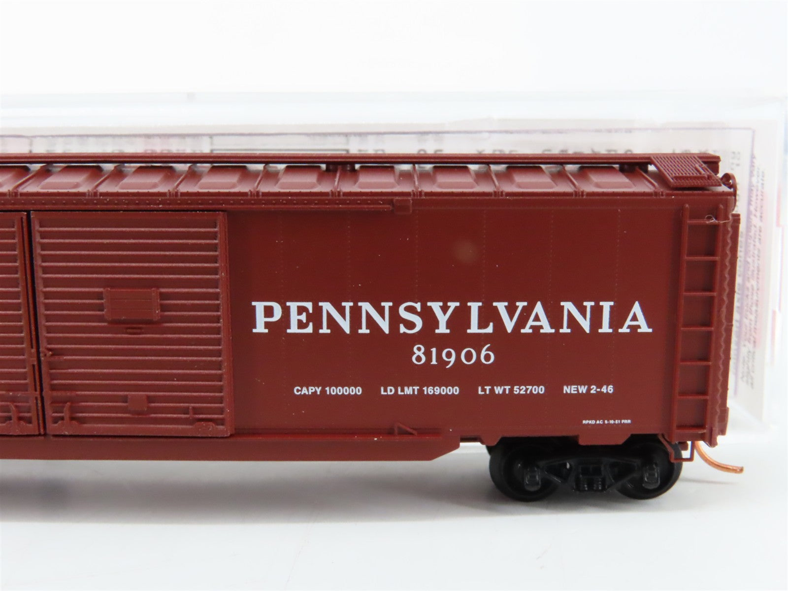 N Scale Micro-Trains MTL 78010 PRR Pennsylvania 50' Auto Box Car 81906 RTR