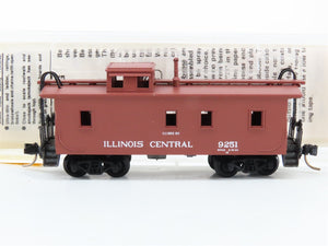 N Scale Micro-Trains MTL 50030 IC Illinois Central 34' Wood Caboose 9251 RTR