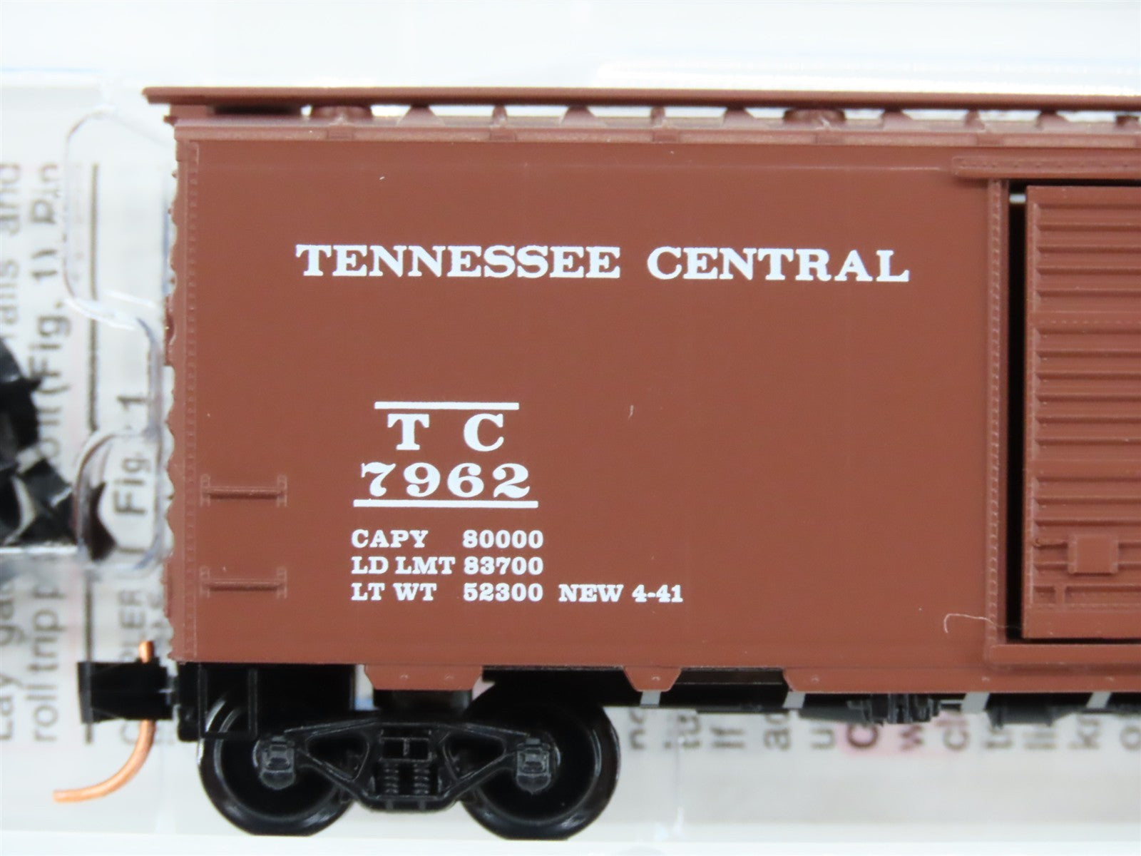 N Scale Micro-Trains MTL 20720 TC Tennessee Central 40' Box Car 7962 RTR