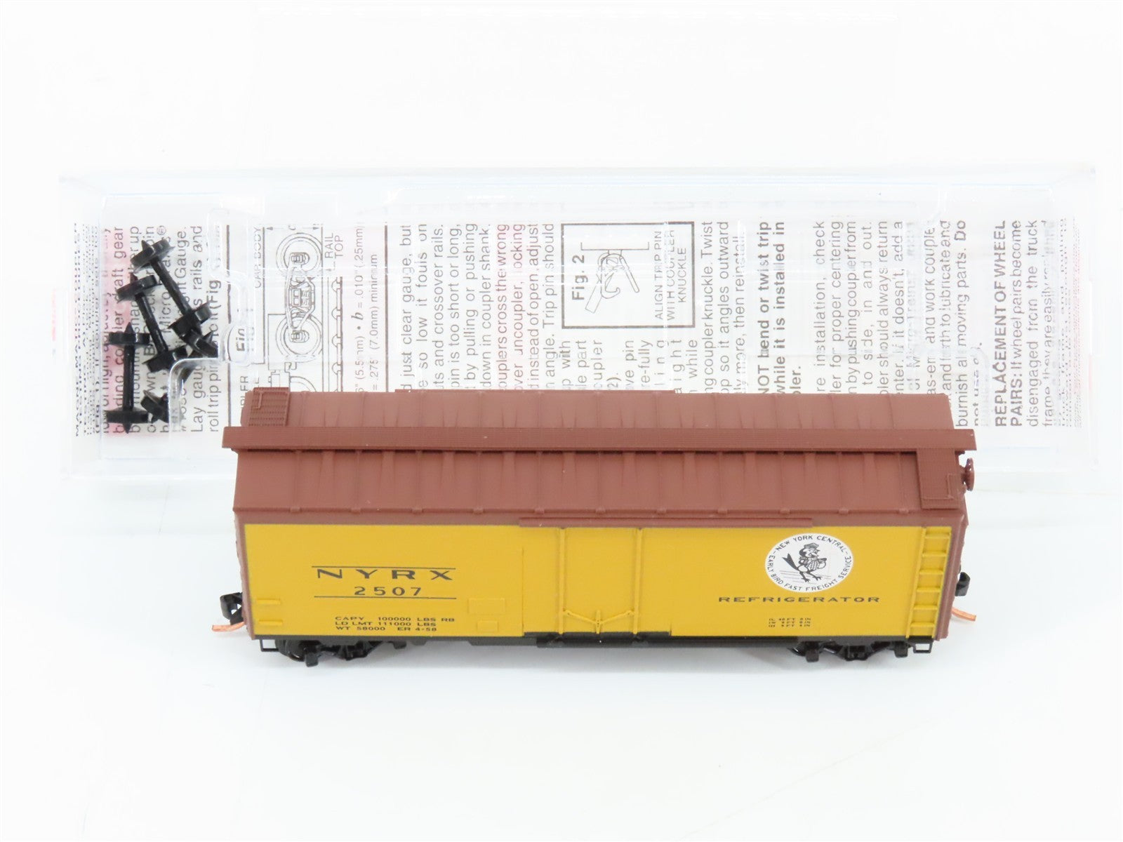 N Scale Micro-Trains MTL 21440 NYRX New York Central Early Bird 40' Box Car 2507