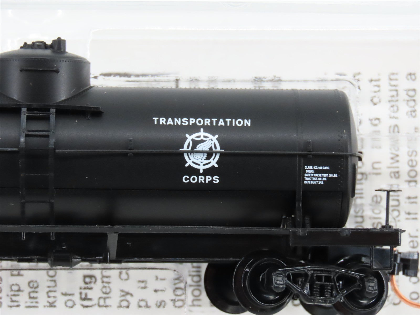 N Scale Micro-Trains MTL 65370 USAX United States Army 39' Tank Car 10936 RTR