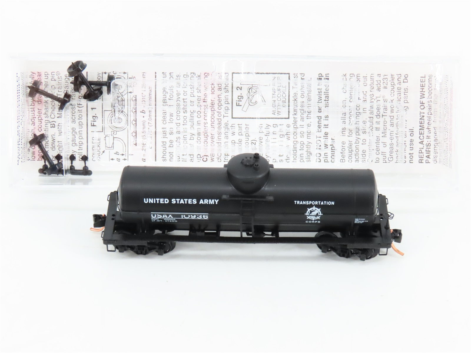 N Scale Micro-Trains MTL 65370 USAX United States Army 39' Tank Car 10936 RTR