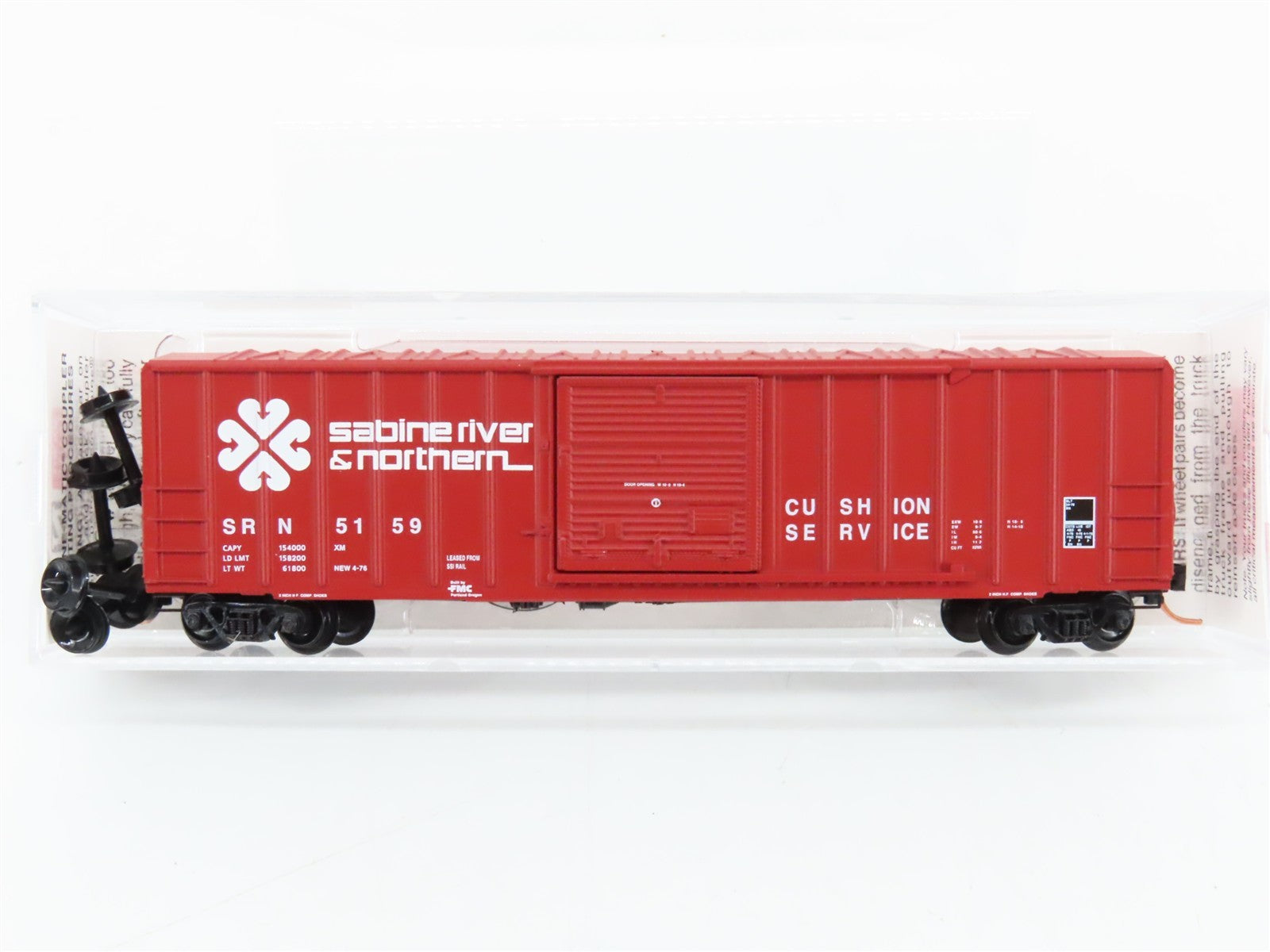 N Scale Micro-Trains MTL 25100 SRN Sabine River & Northern 50' Box Car 5159 RTR