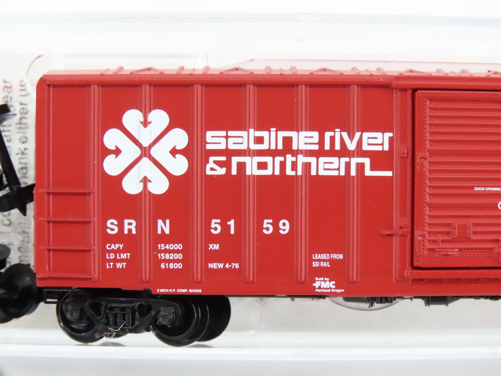 N Scale Micro-Trains MTL 25100 SRN Sabine River & Northern 50' Box Car 5159 RTR