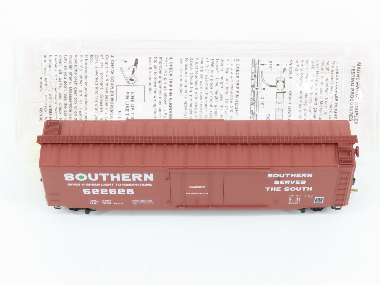 N Scale Micro-Trains MTL 32240 Southern 50' Plug Door Box Car 522626 RTR