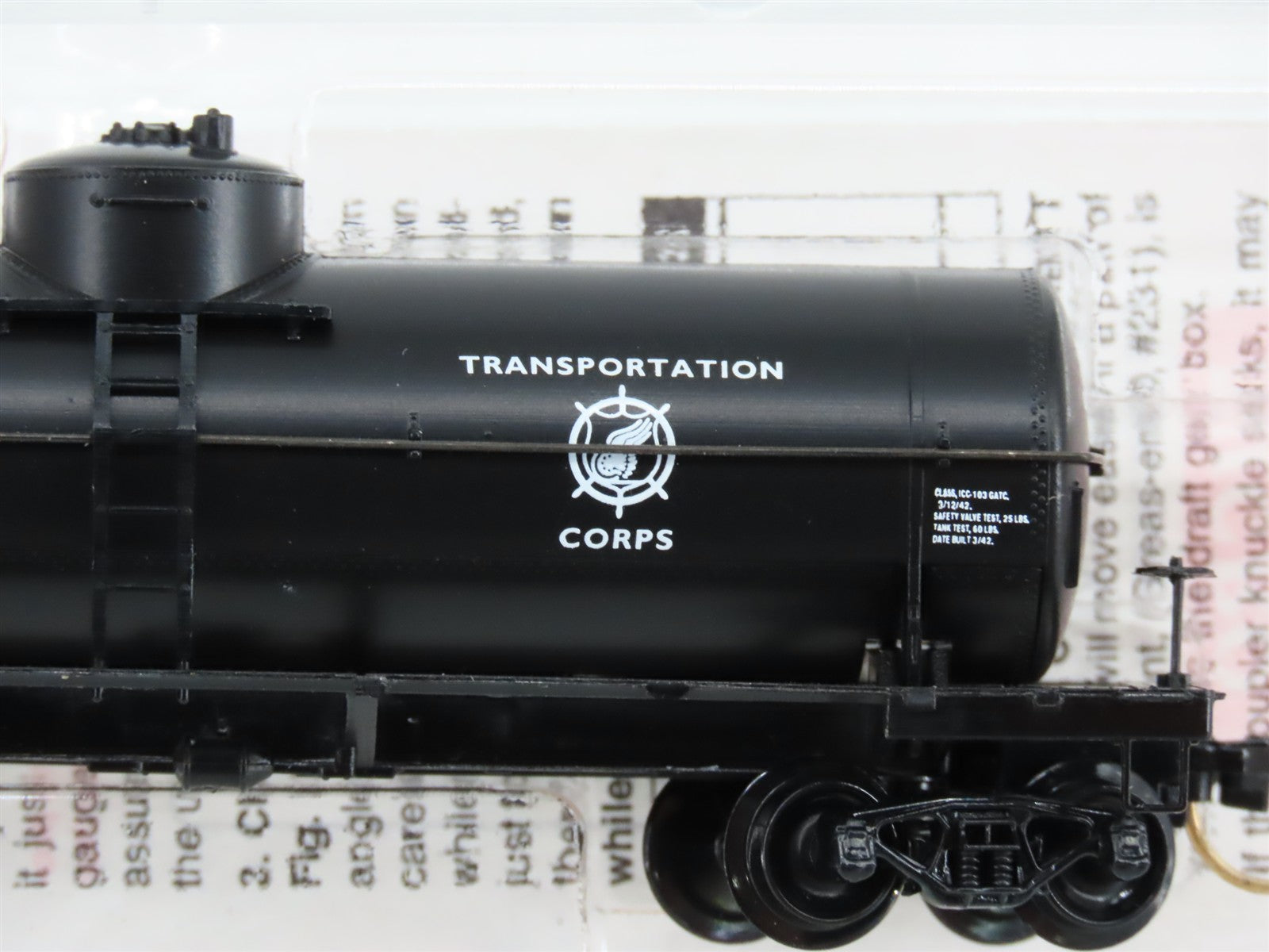 N Scale Micro-Trains MTL 65370 USAX U.S. Army 39' Tank Car 10986 RTR