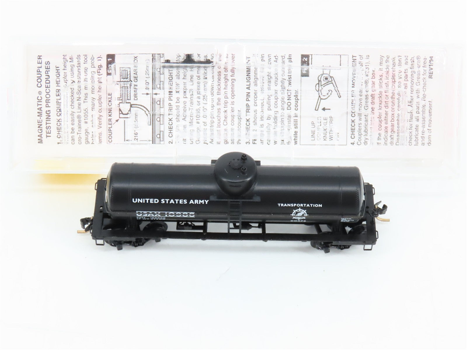 N Scale Micro-Trains MTL 65370 USAX U.S. Army 39' Tank Car 10986 RTR