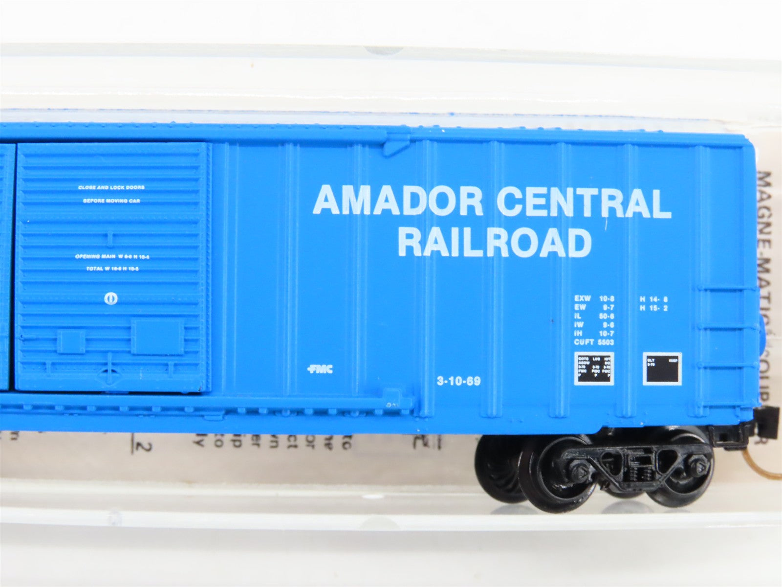 N Scale Micro-Trains MTL 30140 AMC Amador Central Railroad 50' Box Car 1075 RTR