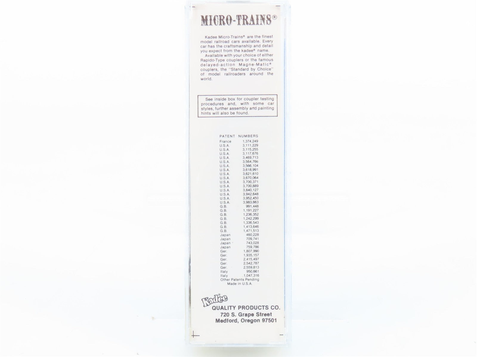 N Scale Micro-Trains MTL 30140 AMC Amador Central Railroad 50' Box Car 1075 RTR