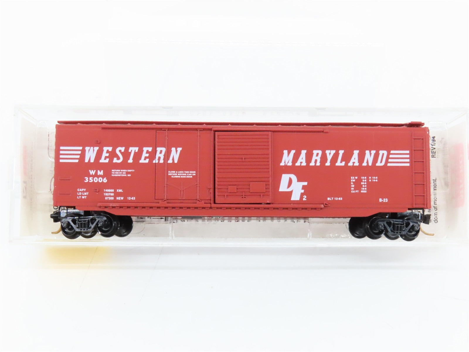 N Scale Micro-Trains MTL 33070 WM Western Maryland 50' Box Car 35006 RTR
