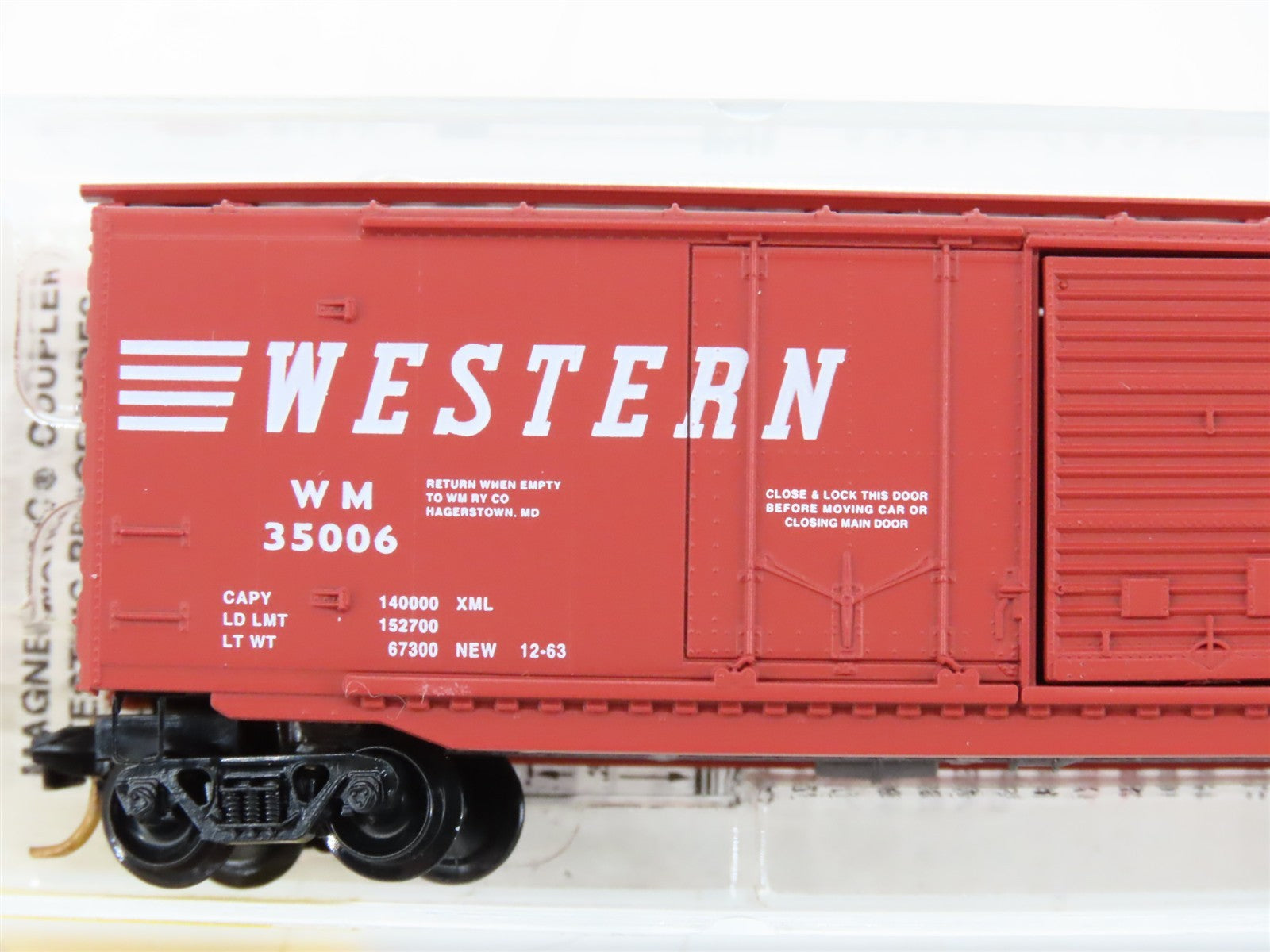 N Scale Micro-Trains MTL 33070 WM Western Maryland 50' Box Car 35006 RTR